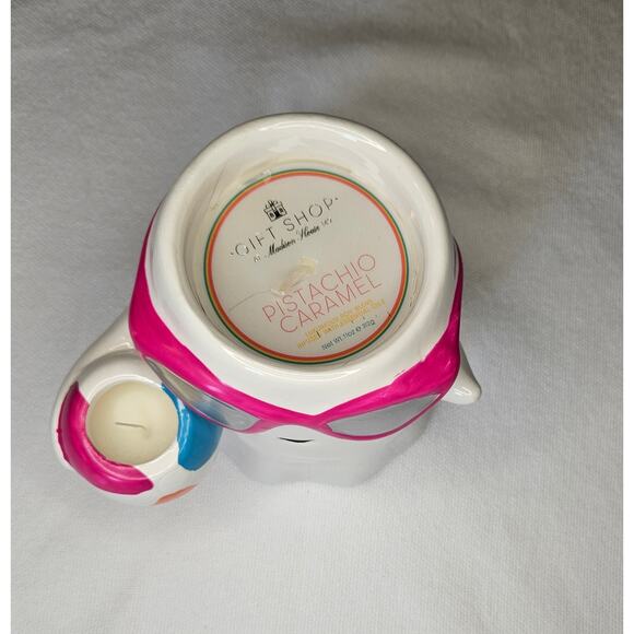 Summerween Ghost Sunglasses Beach Ball Candle Pistachio Caramel 2 Wicks - Picture 4 of 6